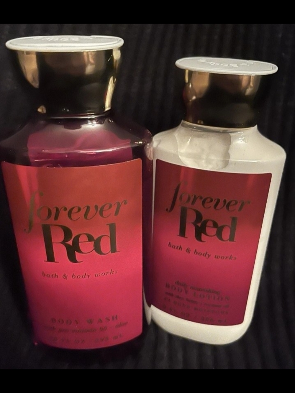 Bath & Body Works Forever Red Body Wash & Lotion - New
